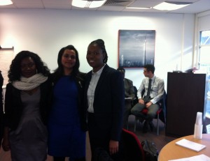 All Inclusive students with HSBC staff during the training day